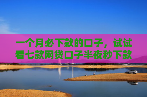 一个月必下款的口子，试试看七款网贷口子半夜秒下款