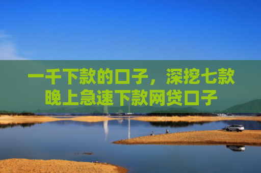 一千下款的口子，深挖七款晚上急速下款网贷口子
