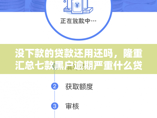 没下款的贷款还用还吗，隆重汇总七款黑户逾期严重什么贷款可以下款