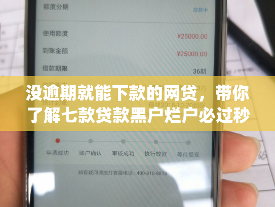 没逾期就能下款的网贷，带你了解七款贷款黑户烂户必过秒下款app