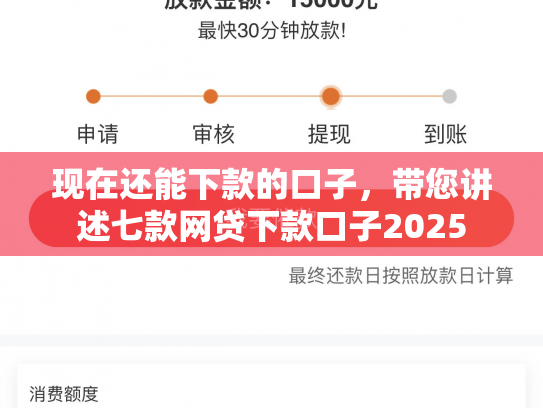 现在还能下款的口子，带您讲述七款网贷下款口子2025