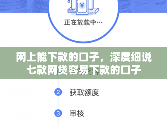 网上能下款的口子，深度细说七款网贷容易下款的口子