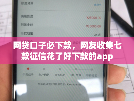 网贷口子必下款，网友收集七款征信花了好下款的app