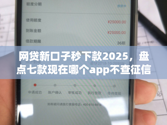 网贷新口子秒下款2025，盘点七款现在哪个app不查征信还能下款