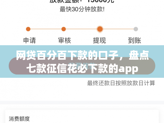 网贷百分百下款的口子，盘点七款征信花必下款的app
