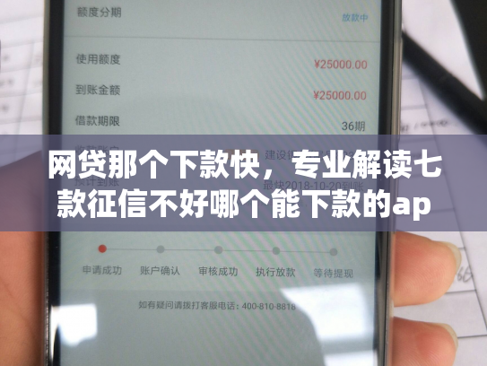 网贷那个下款快，专业解读七款征信不好哪个能下款的app
