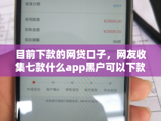 目前下款的网贷口子，网友收集七款什么app黑户可以下款