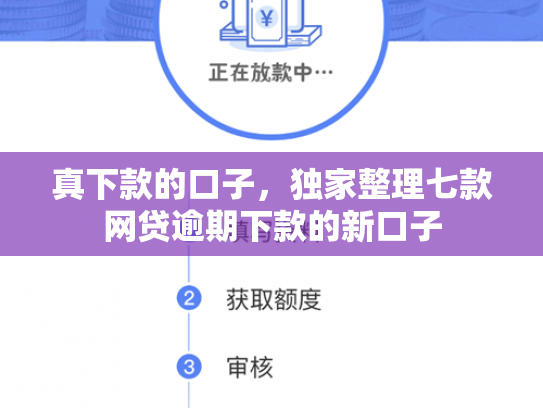 真下款的口子，独家整理七款网贷逾期下款的新口子