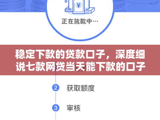 稳定下款的贷款口子，深度细说七款网贷当天能下款的口子