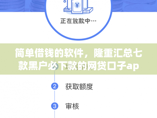 简单借钱的软件，隆重汇总七款黑户必下款的网贷口子app