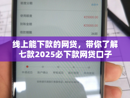 线上能下款的网贷，带你了解七款2025必下款网贷口子