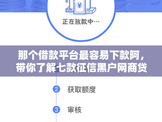 那个借款平台最容易下款阿，带你了解七款征信黑户网商贷下款了