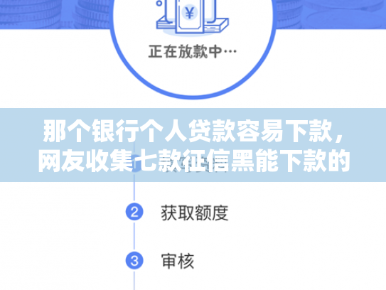 那个银行个人贷款容易下款，网友收集七款征信黑能下款的正规网贷