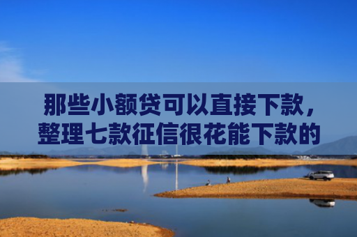那些小额贷可以直接下款，整理七款征信很花能下款的网贷