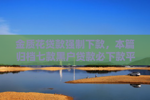 金质花贷款强制下款，本篇归档七款黑户贷款必下款平台