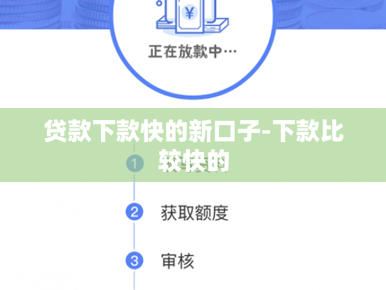 贷款下款快的新口子-下款比较快的