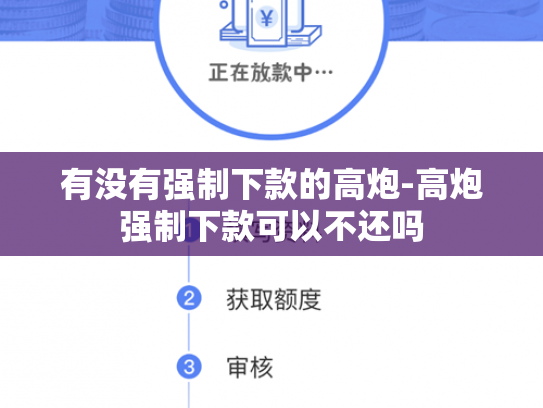 有没有强制下款的高炮-高炮强制下款可以不还吗