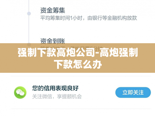 强制下款高炮公司-高炮强制下款怎么办