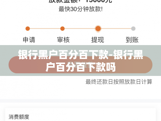 银行黑户百分百下款-银行黑户百分百下款吗