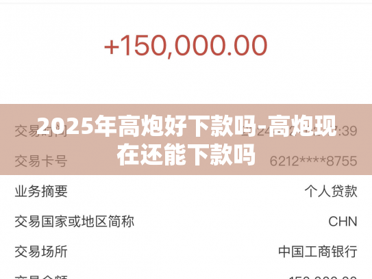 2025年高炮好下款吗-高炮现在还能下款吗