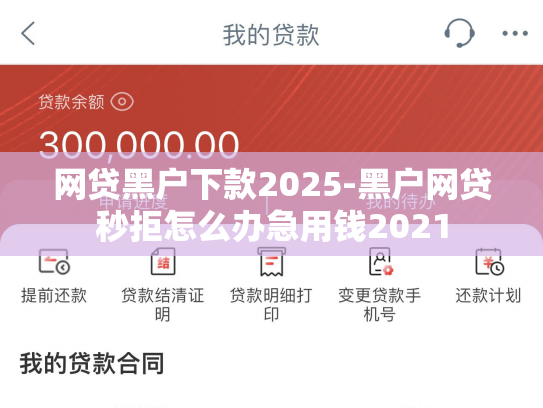 网贷黑户下款2025-黑户网贷秒拒怎么办急用钱2021