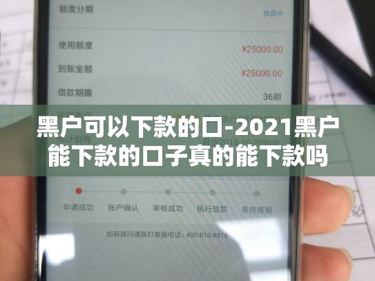 黑户可以下款的口-2021黑户能下款的口子真的能下款吗