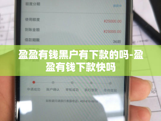 盈盈有钱黑户有下款的吗-盈盈有钱下款快吗