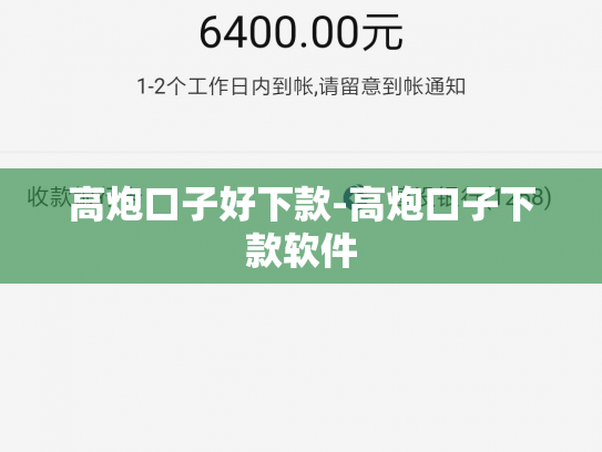 高炮口子好下款-高炮口子下款软件