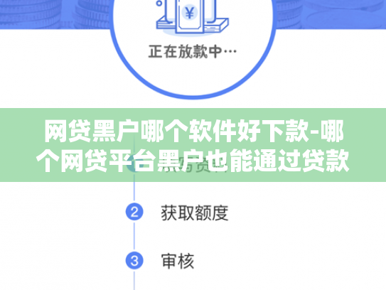 网贷黑户哪个软件好下款-哪个网贷平台黑户也能通过贷款