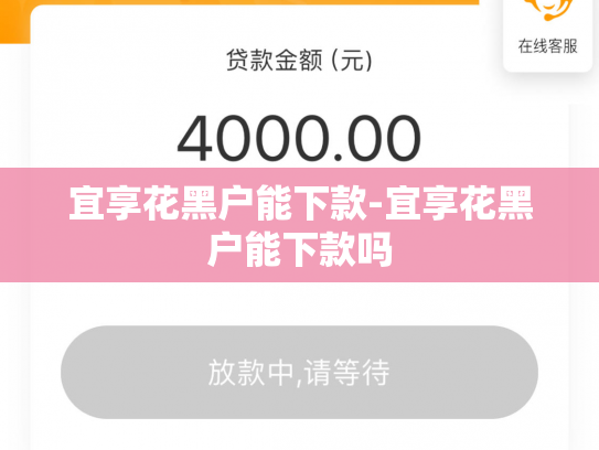宜享花黑户能下款-宜享花黑户能下款吗