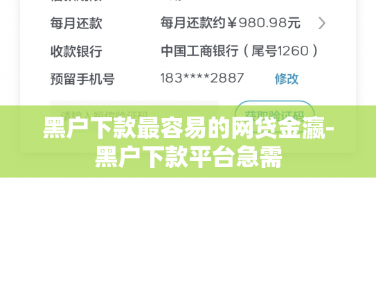 黑户下款最容易的网贷金瀛-黑户下款平台急需