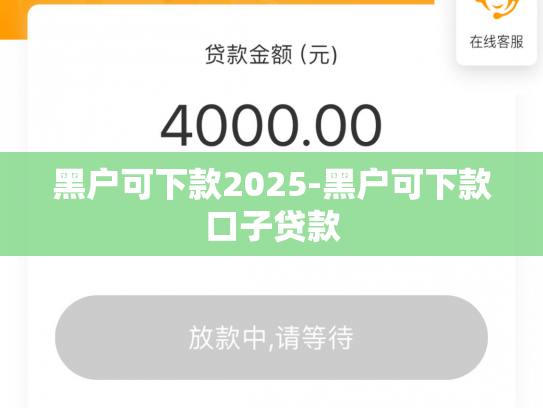 黑户可下款2025-黑户可下款口子贷款