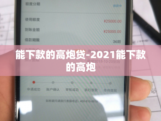 能下款的高炮贷-2021能下款的高炮