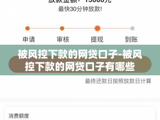 被风控下款的网贷口子-被风控下款的网贷口子有哪些