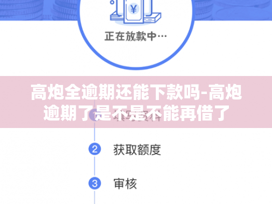 高炮全逾期还能下款吗-高炮逾期了是不是不能再借了
