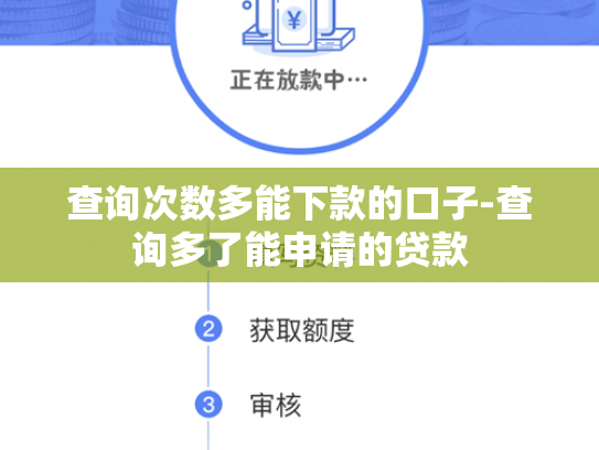 查询次数多能下款的口子-查询多了能申请的贷款